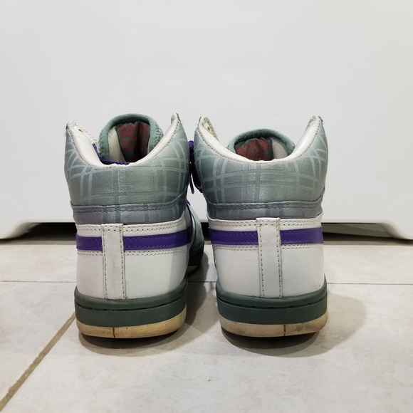 Nike Court Force High Top Purple Gray Men's Size 8 - Picture 4 of 11